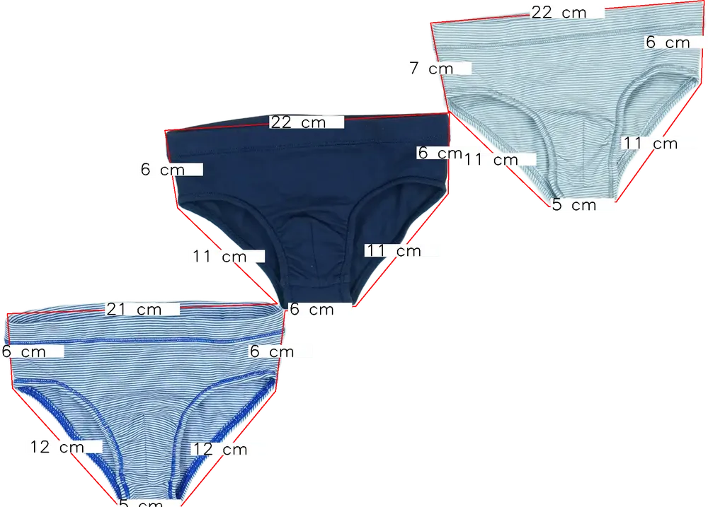 Szürke Benetton Csomag - Fiú / Férfi boxerek és alsónadrágok EU 92 / UK 2 év / US 2T