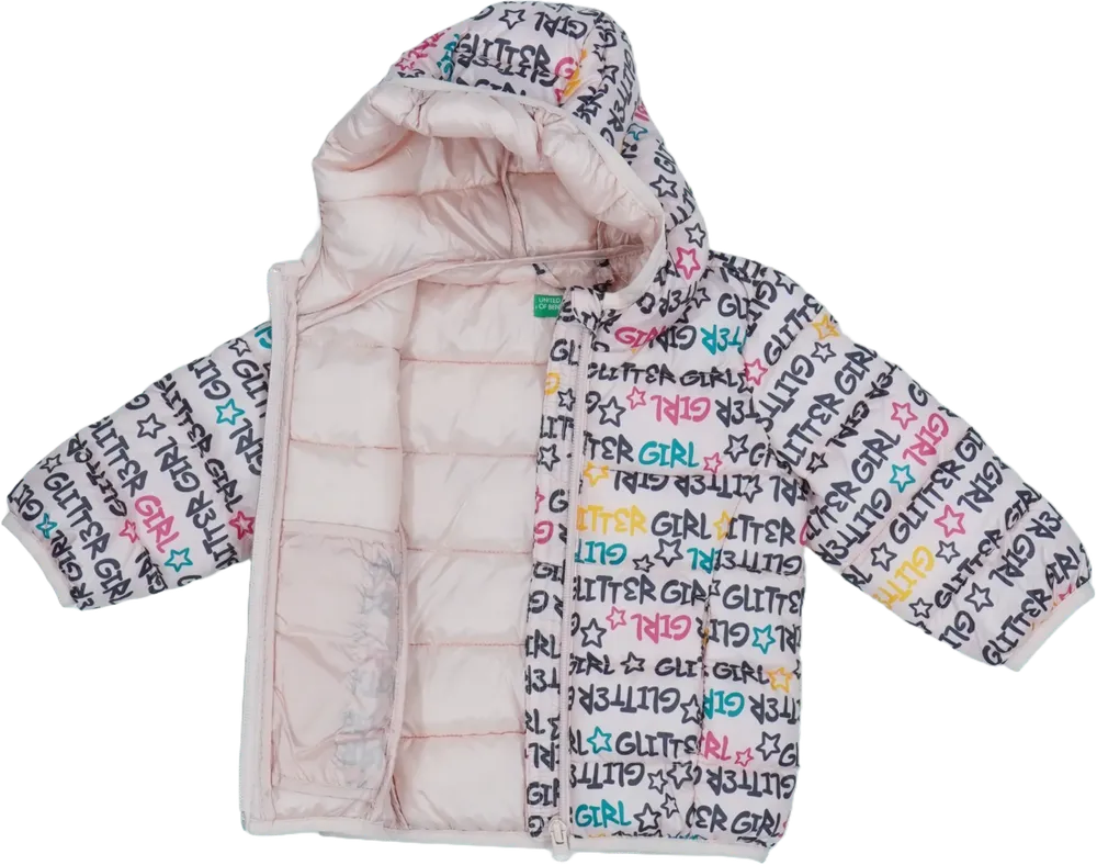 Rózsaszín Benetton Átmeneti kabát EU 80 / UK 9-12 hónap / US 12 hónap