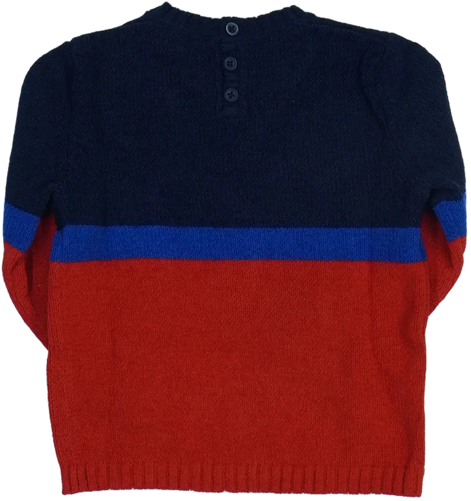 Piros Benetton Kötött pulcsi EU 86 / UK 12-18 hónap / US 18 hónap