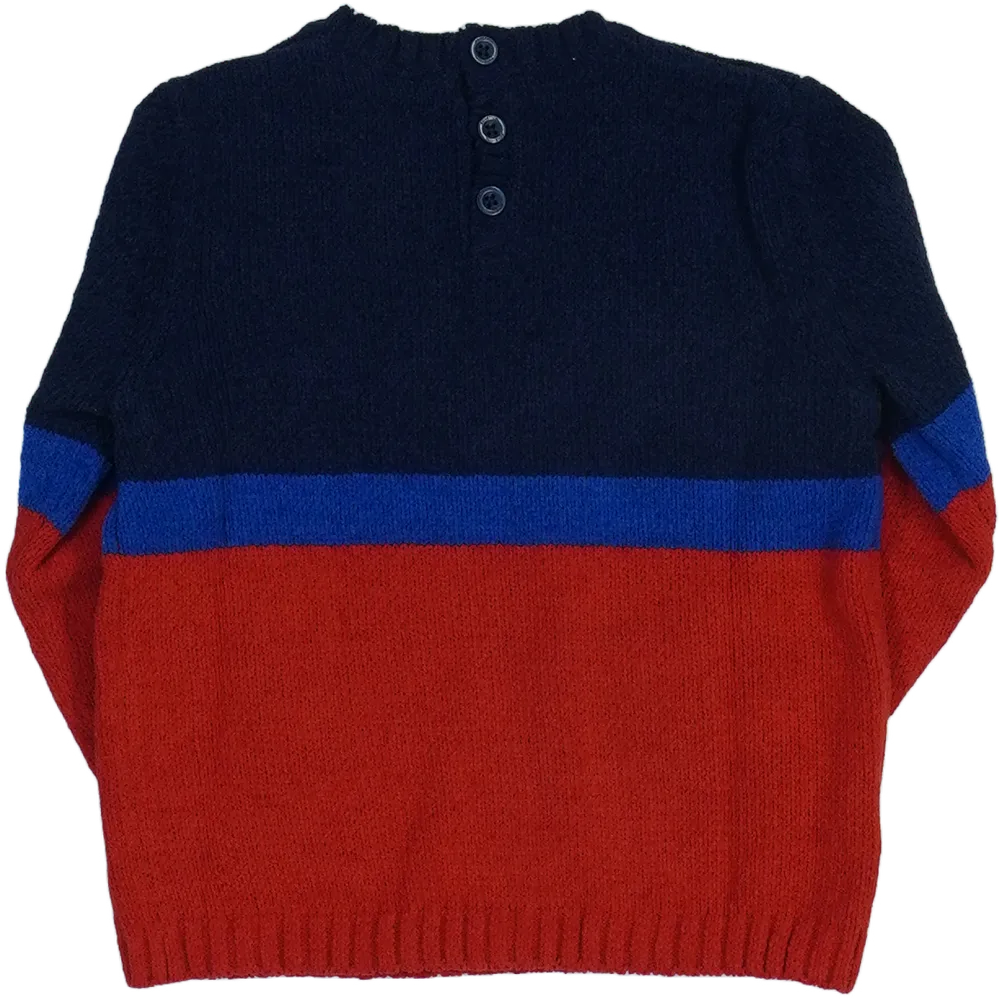 Piros Benetton Kötött pulcsi EU 80 / UK 9-12 hónap / US 12 hónap