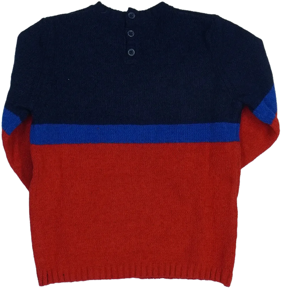 Piros Benetton Kötött pulcsi EU 92 / UK 2 év / US 2T