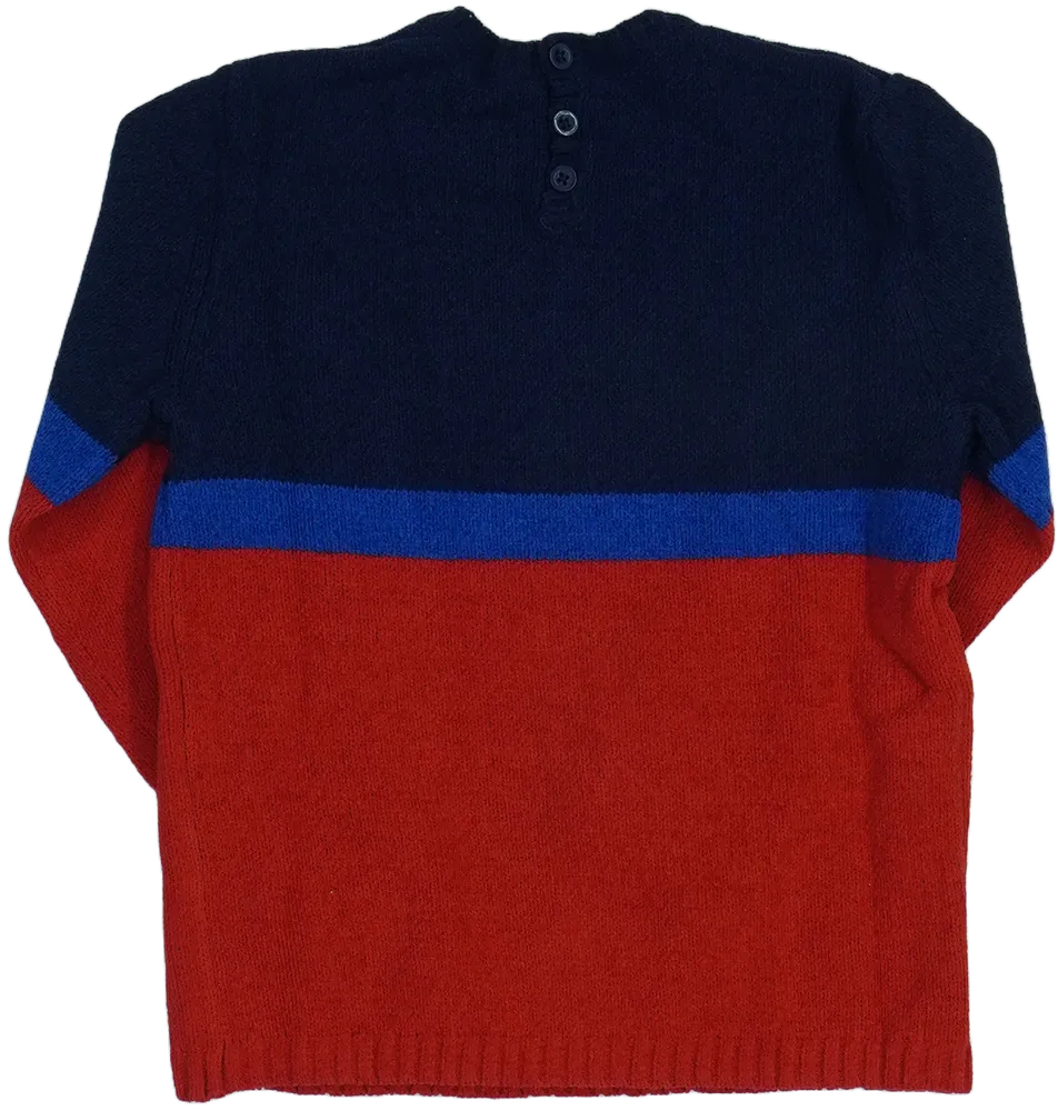 Piros Benetton Kötött pulcsi EU 104 / UK 4 év / US 4T/XS