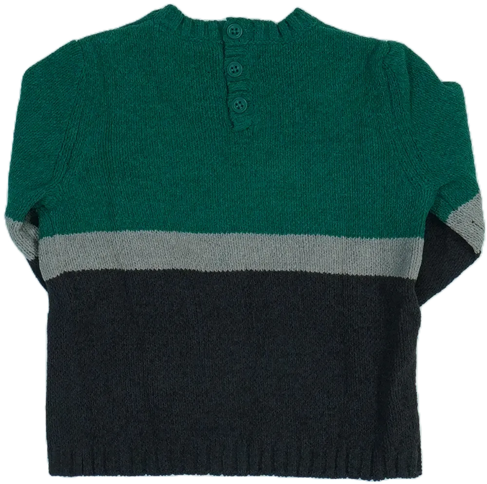 Zöld Benetton Kötött pulcsi EU 74 / UK 6-9 hónap / US 6-9 hónap