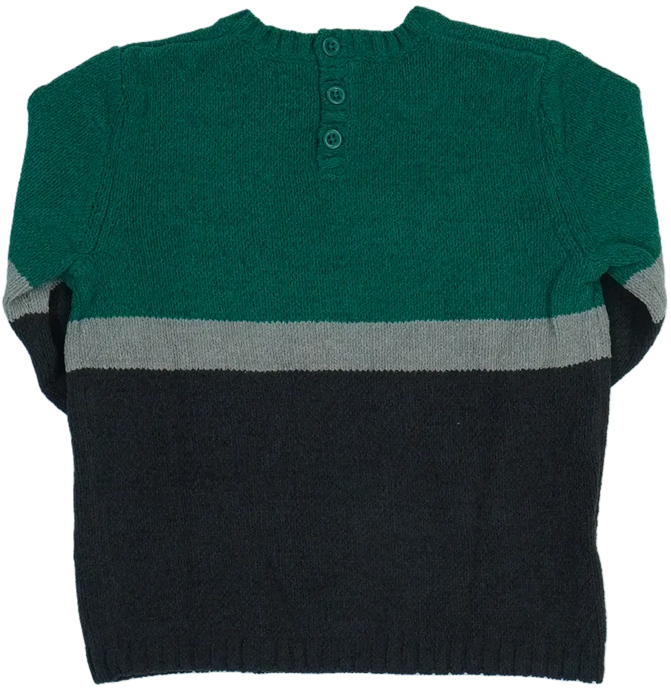 Zöld Benetton Kötött pulcsi 86cmx112cm