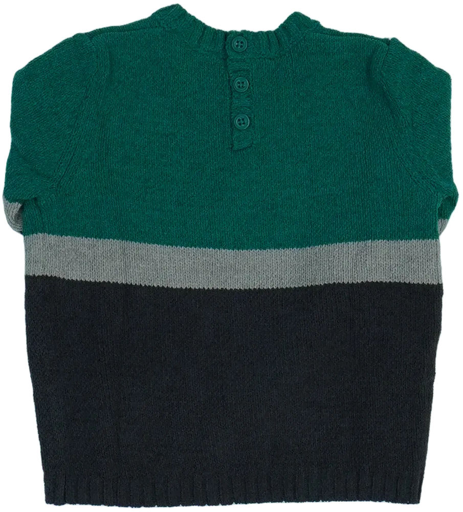 Zöld Benetton Kötött pulcsi EU 80 / UK 9-12 hónap / US 12 hónap