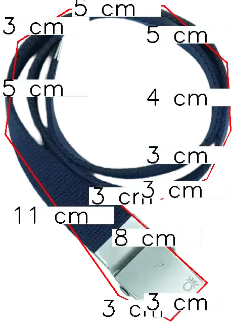 Kék Benetton Öv EU 122 / UK 7 év / US 7 év/M