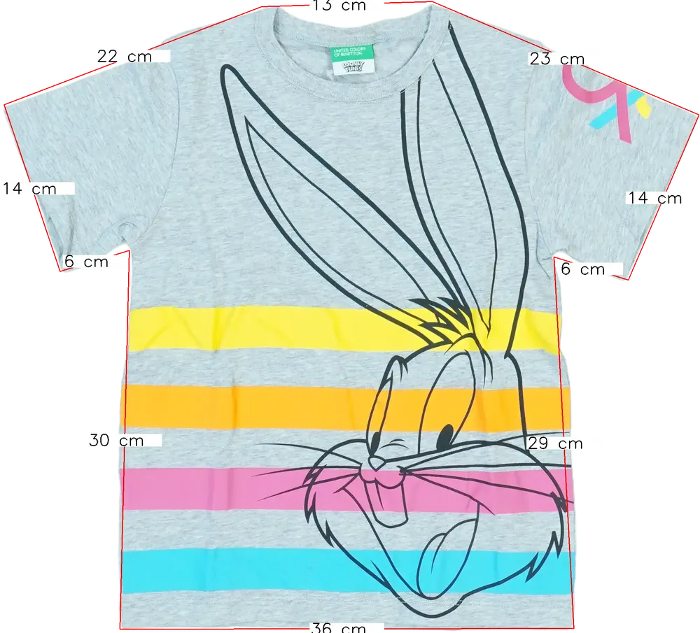 Szürke Looney Tunes Póló EU 122 / UK 7 év / US 7 év/M