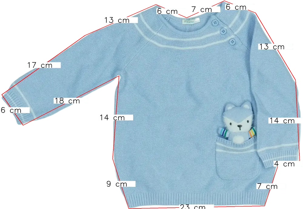 Kék Benetton Kötött pulcsi EU 80 / UK 9-12 hónap / US 12 hónap