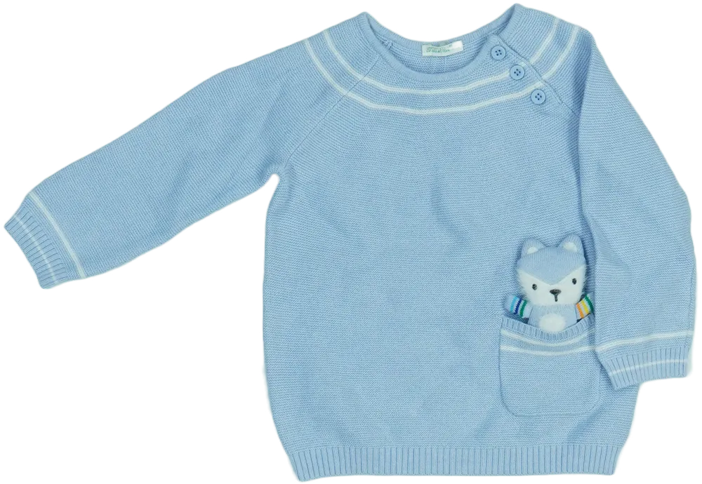Kék Benetton Kötött pulcsi EU 80 / UK 9-12 hónap / US 12 hónap