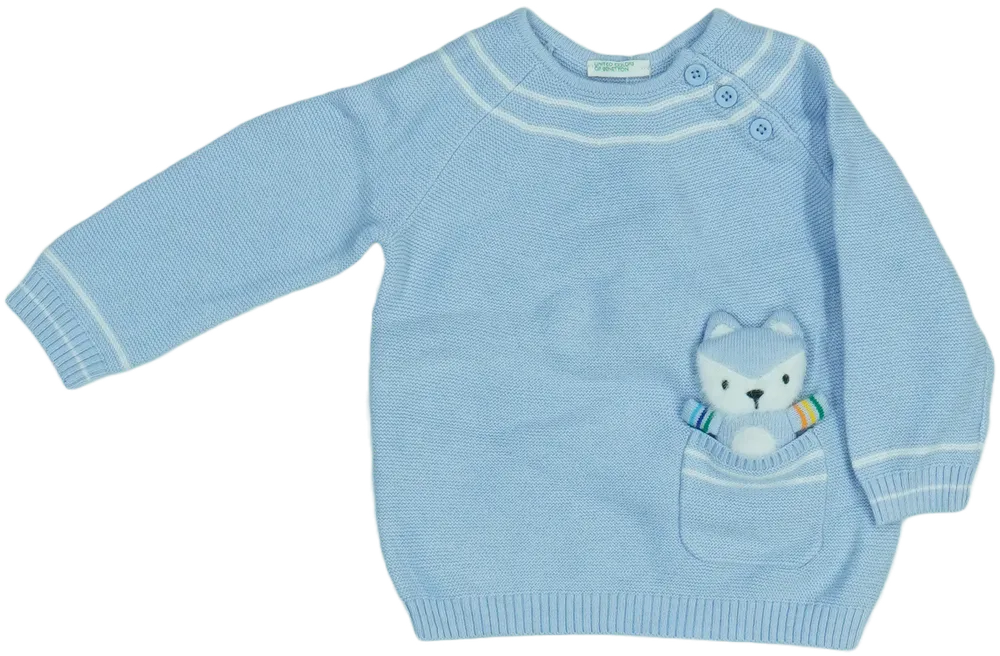 Kék Benetton Kötött pulcsi EU 74 / UK 6-9 hónap / US 6-9 hónap