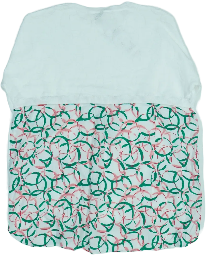 Fehér Benetton Kötött pulcsi EU 152 / UK 12 év / US 12 év/L