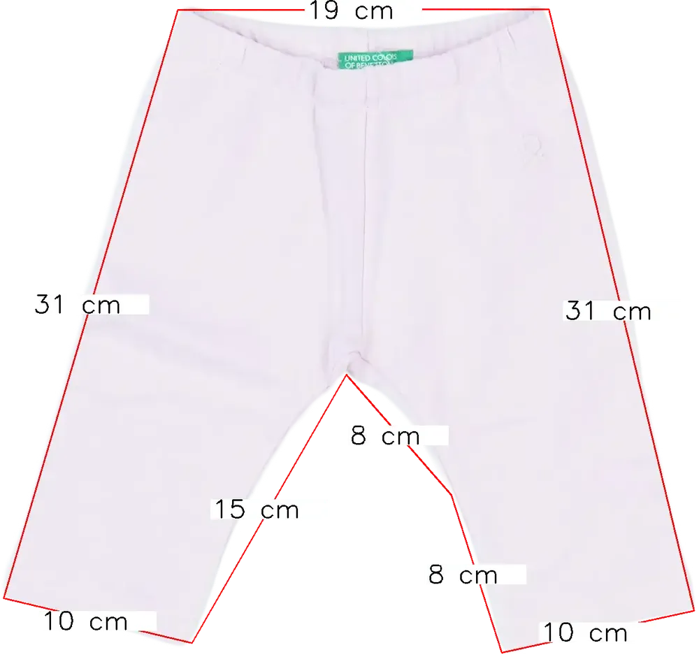 Rózsaszín Benetton Baby nadrág EU 68 / UK 3-6 hónap / US 3-6 hónap