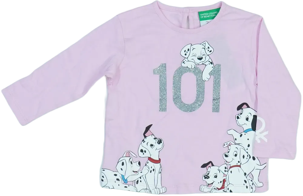 Rózsaszín Disney Hosszú ujjú felső EU 74 / UK 6-9 hónap / US 6-9 hónap