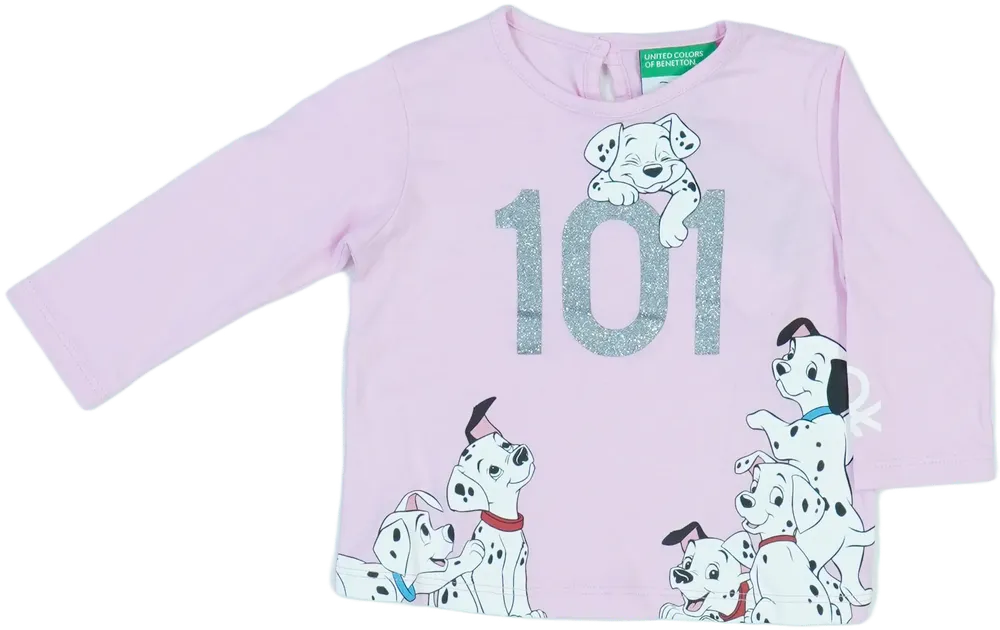 Rózsaszín Disney Hosszú ujjú felső EU 68 / UK 3-6 hónap / US 3-6 hónap