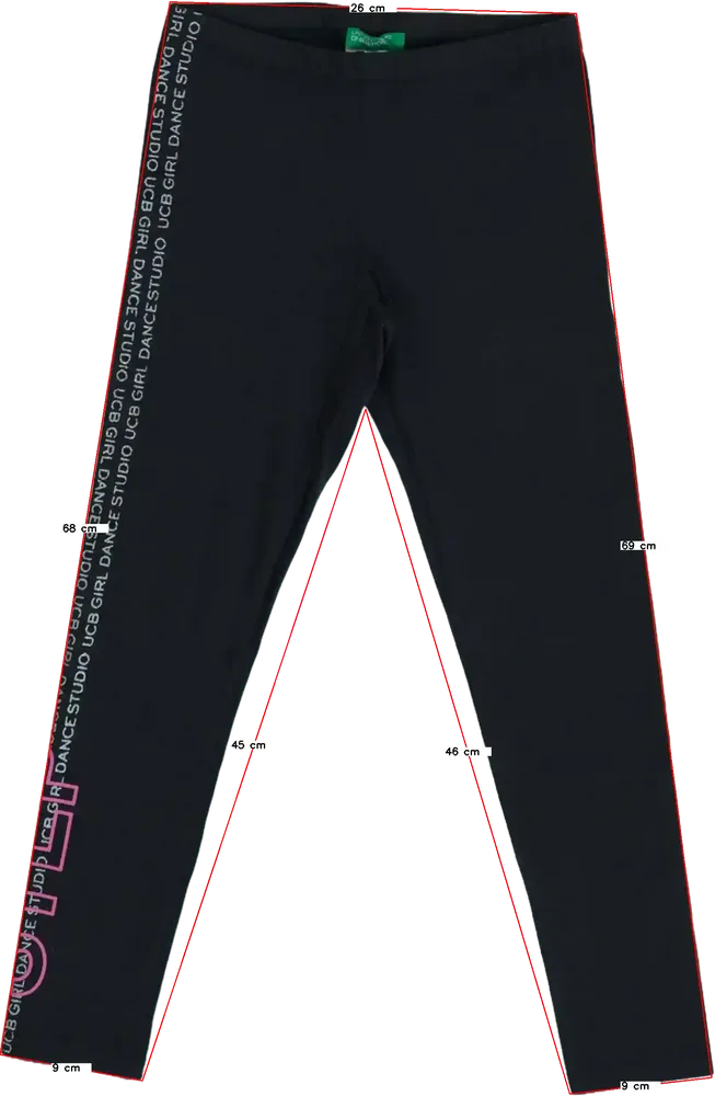 Szürke Benetton Leggings EU 128 / UK 8 év / US 8 év/M