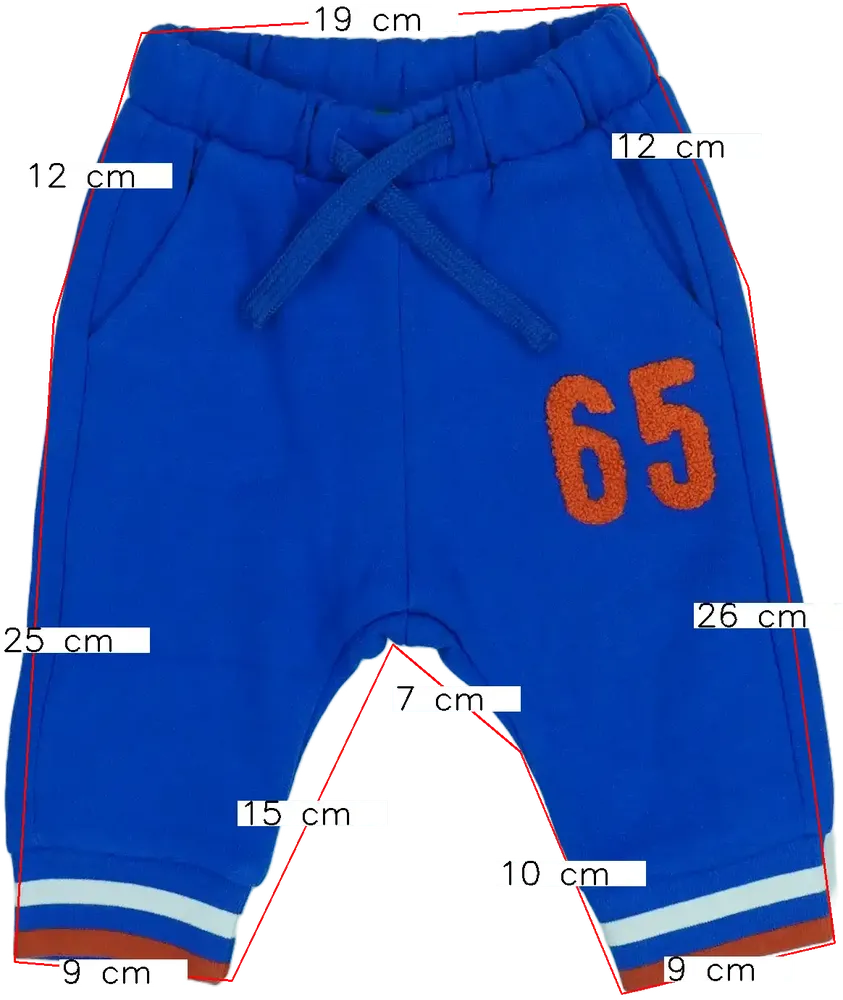 Kék Benetton Melegítőnadrág EU 74 / UK 6-9 hónap / US 6-9 hónap