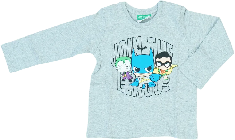 Szürke Benetton Hosszú ujjú felső EU 92 / UK 2 év / US 2T