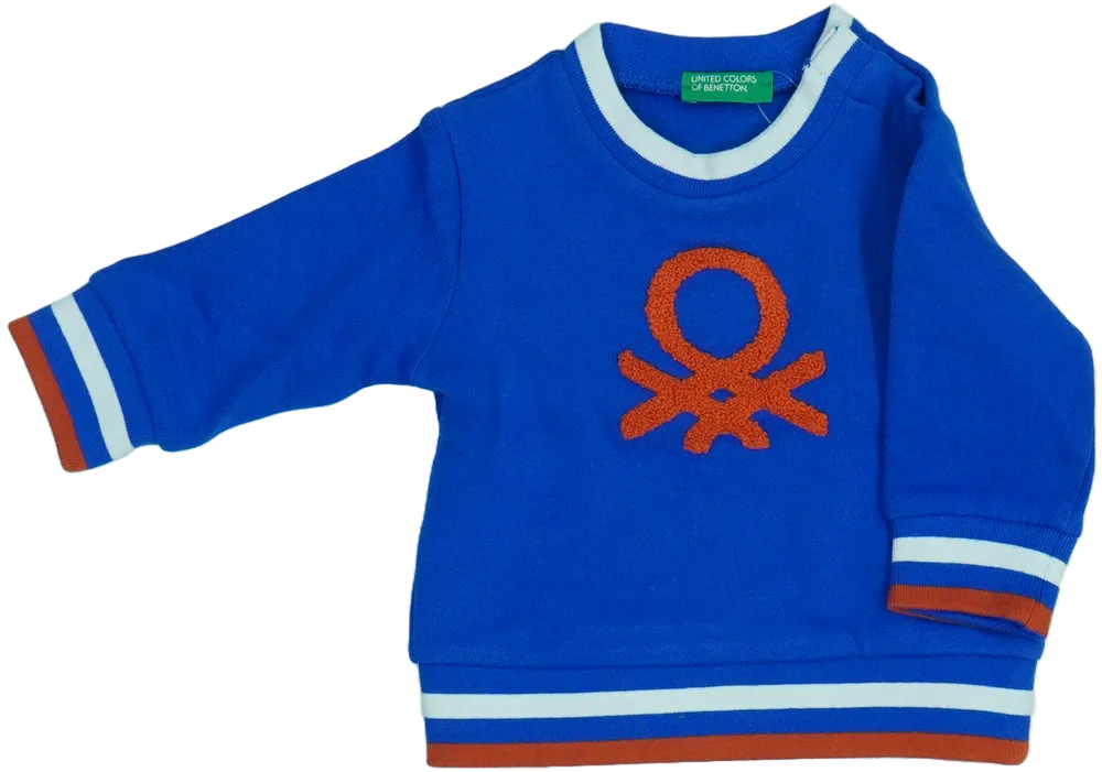 Kék Benetton Pulóver EU 68 / UK 3-6 hónap / US 3-6 hónap