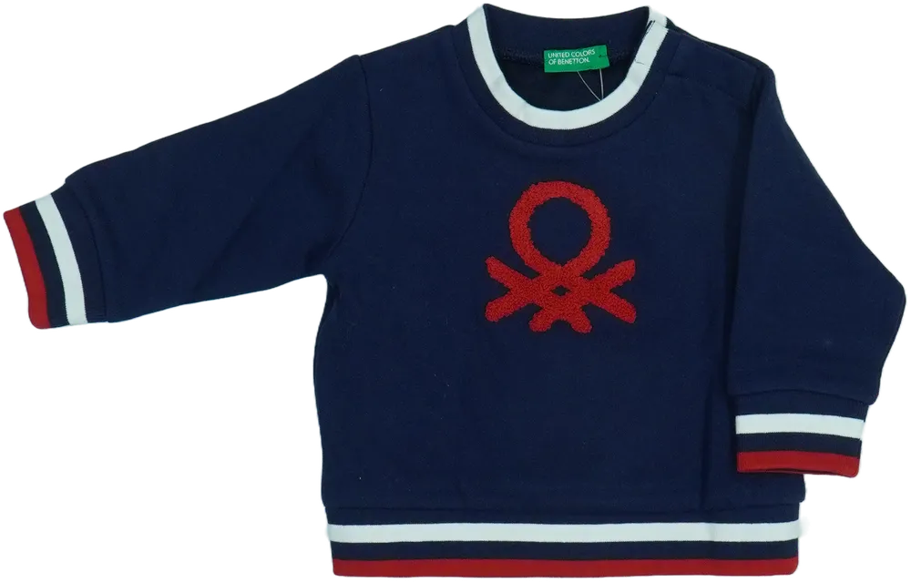 Kék Benetton Pulóver EU 74 / UK 6-9 hónap / US 6-9 hónap