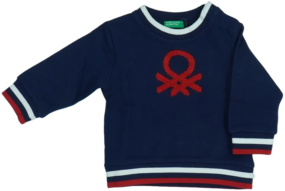 Kék Benetton Pulóver EU 80 / UK 9-12 hónap / US 12 hónap