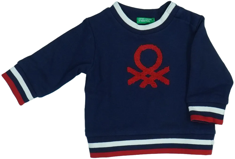 Kék Benetton Pulóver EU 68 / UK 3-6 hónap / US 3-6 hónap