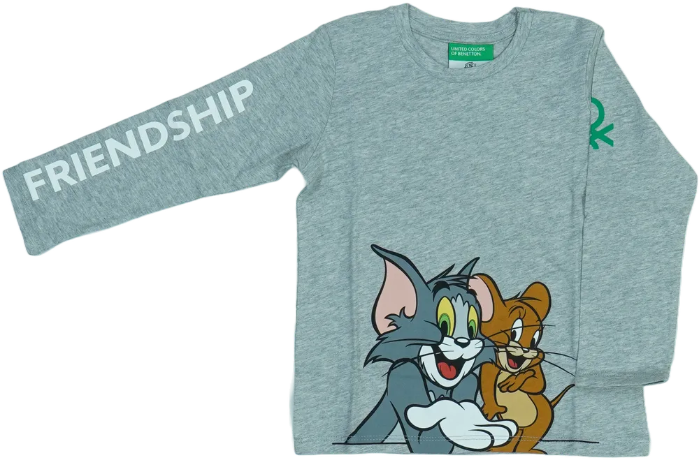 Szürke Benetton Hosszú ujjú felső EU 92 / UK 2 év / US 2T