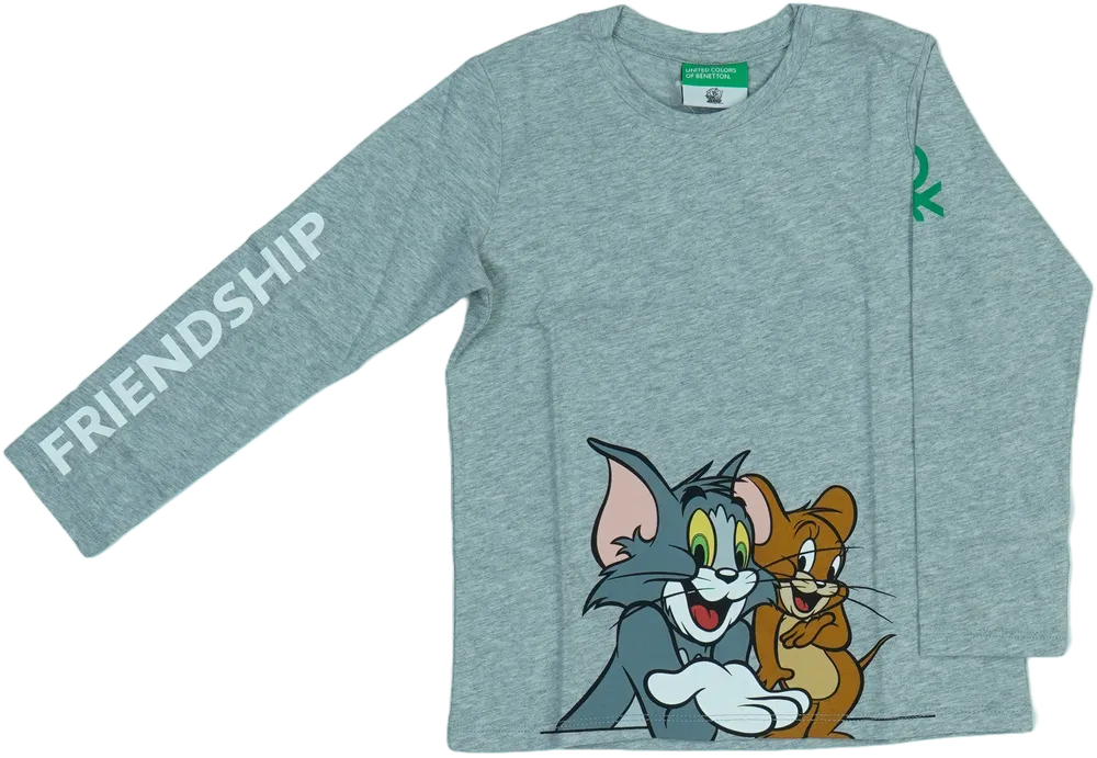 Szürke Benetton Hosszú ujjú felső EU 104 / UK 4 év / US 4T/XS