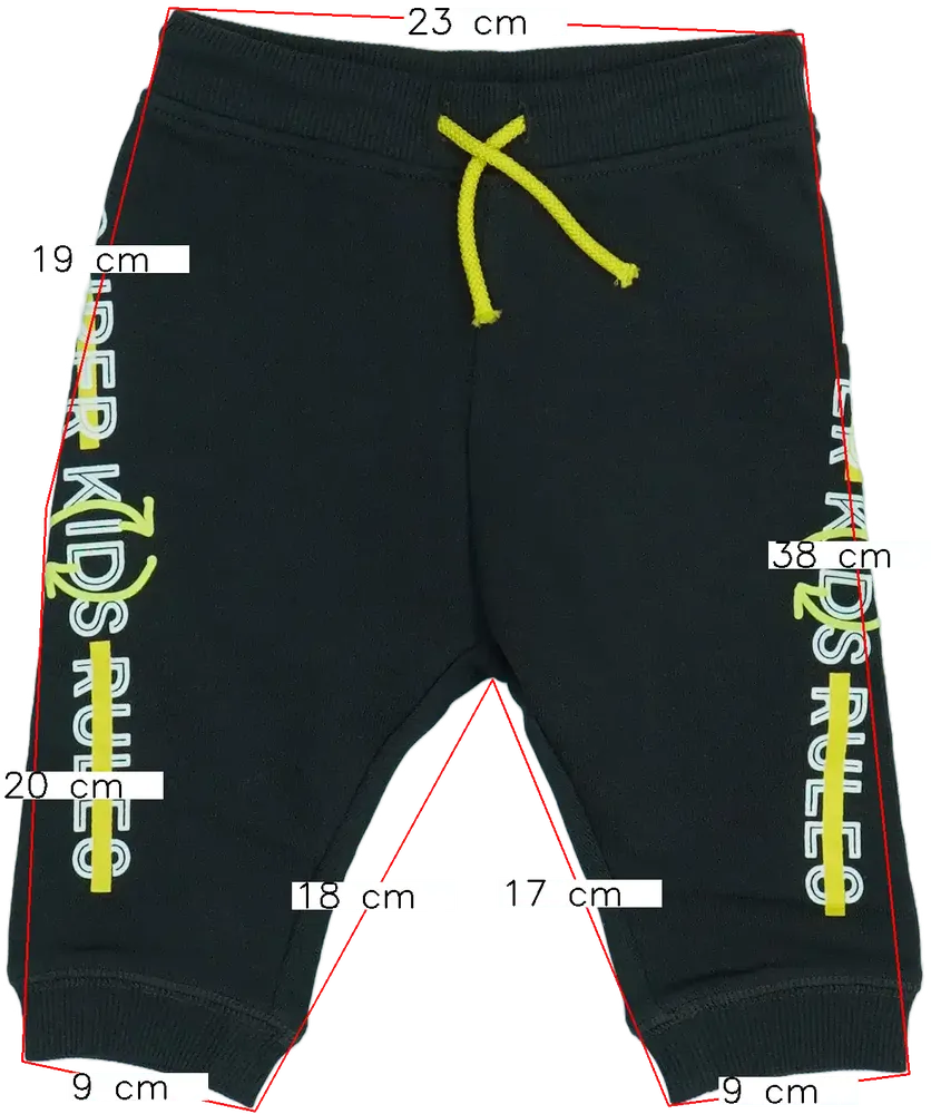 Fekete Benetton Melegítőnadrág EU 80 / UK 9-12 hónap / US 12 hónap