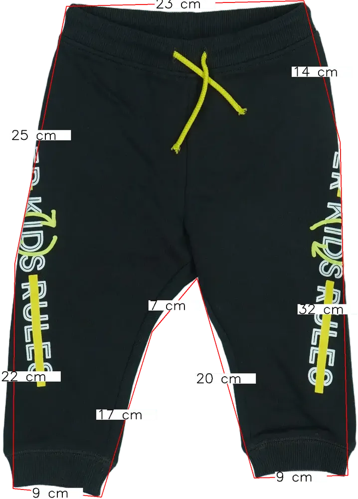 Fekete Benetton Melegítőnadrág EU 92 / UK 2 év / US 2T