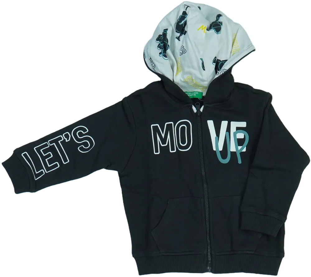 Szürke Benetton Kapucnis pulóver EU 92 / UK 2 év / US 2T