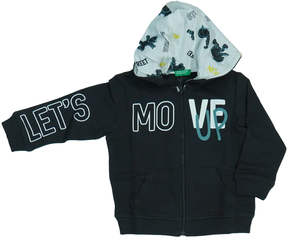 Szürke Benetton Kapucnis pulóver EU 104 / UK 4 év / US 4T/XS