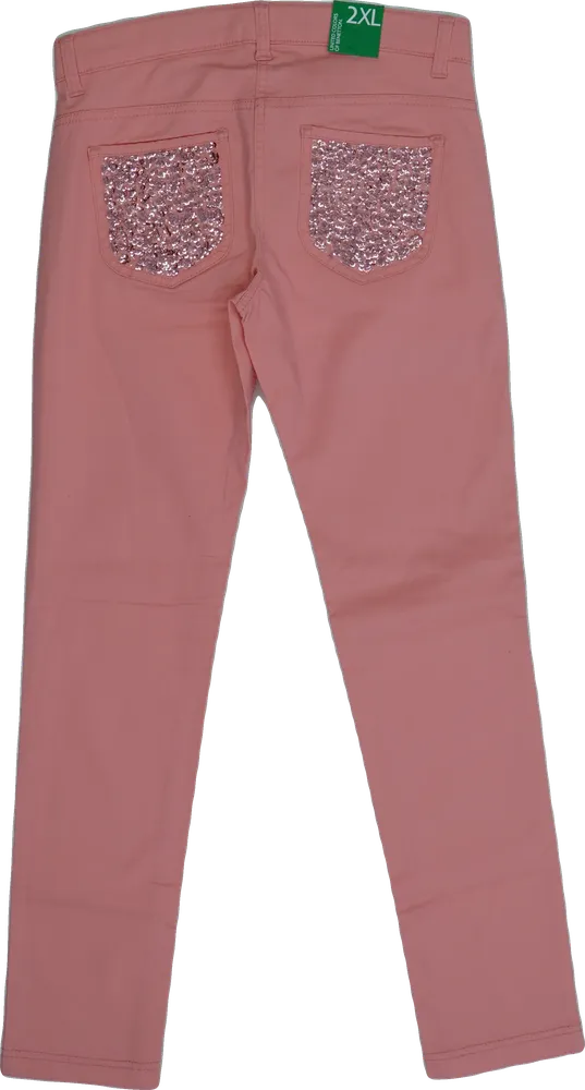 Rózsaszín Benetton Hosszúnadrág EU 164 / UK 14 év / US 14 év/XL