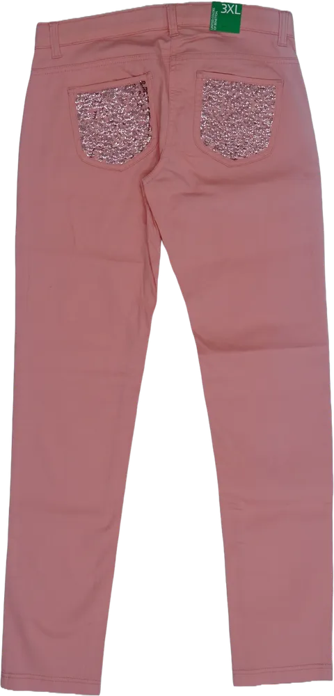 Rózsaszín Benetton Hosszúnadrág EU 170 / UK 15 év / US XL