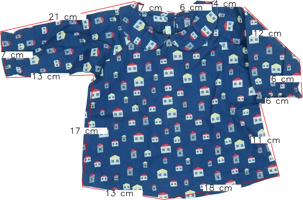 Kék Benetton Blúz EU 56 / UK Újszülött / US Újszülött