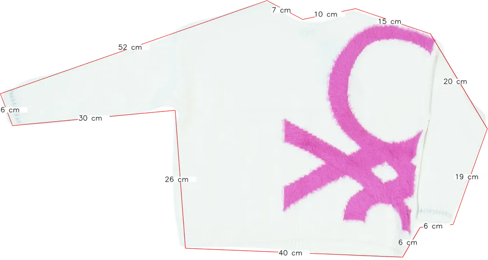 Barna Benetton Kötött pulcsi EU 128 / UK 8 év / US 8 év/M