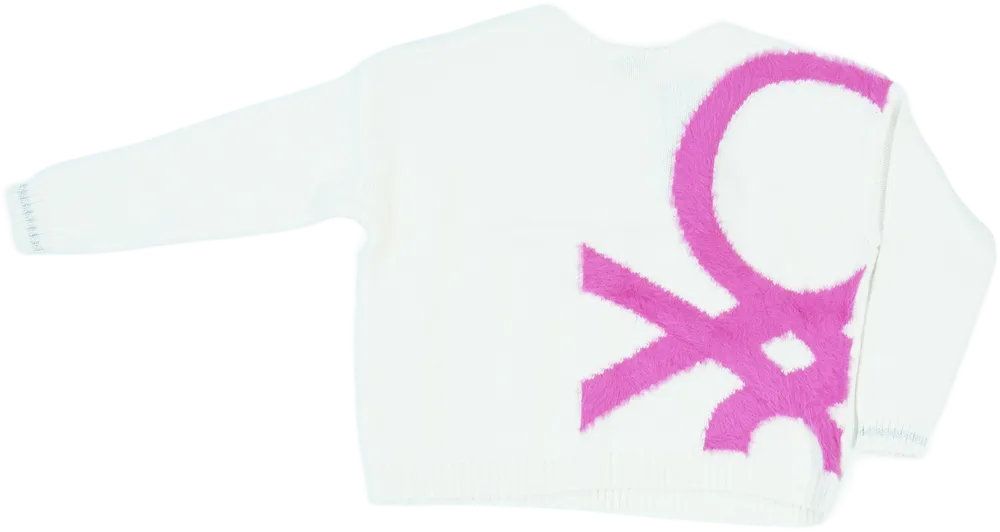 Barna Benetton Kötött pulcsi EU 128 / UK 8 év / US 8 év/M