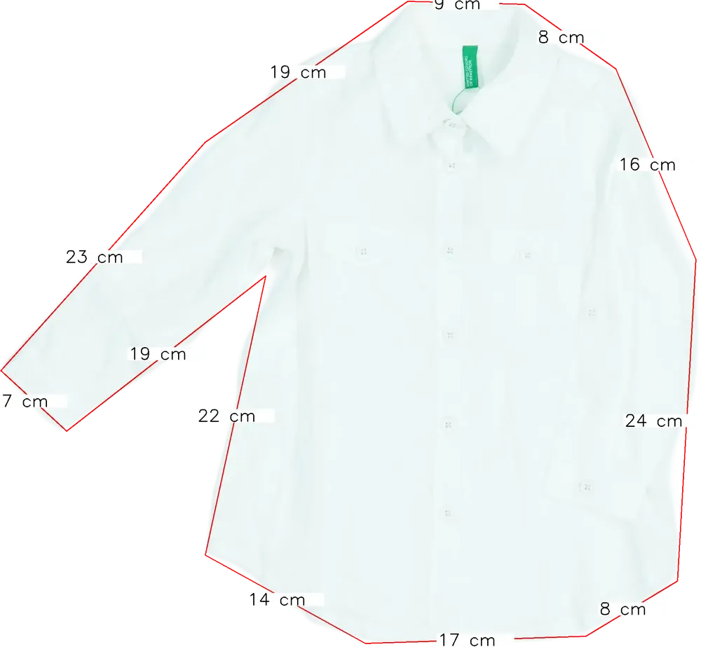 Fehér Benetton Ing EU 92 / UK 2 év / US 2T