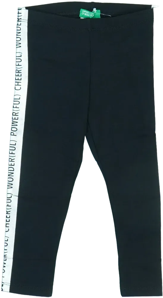 Fekete Benetton Leggings EU 86 / UK 12-18 hónap / US 18 hónap