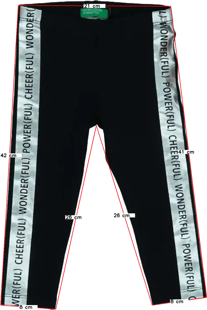 Fekete Benetton Leggings EU 86 / UK 12-18 hónap / US 18 hónap