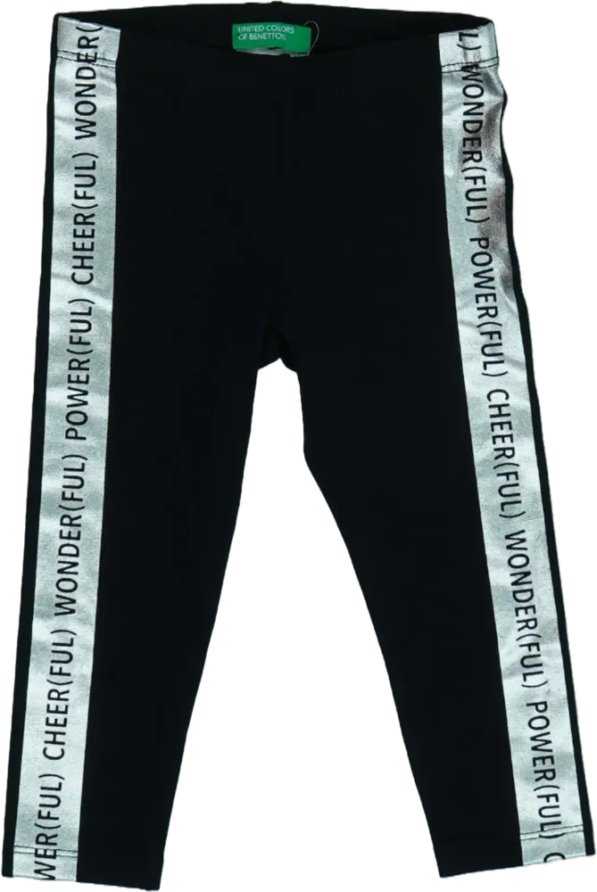Fekete Benetton Leggings EU 86 / UK 12-18 hónap / US 18 hónap