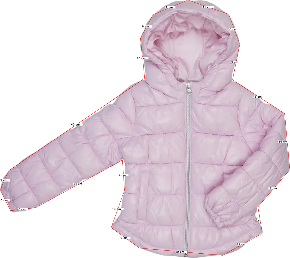 Rózsaszín Benetton Télikabát EU 110 / UK 5 év / US 5 év/XS