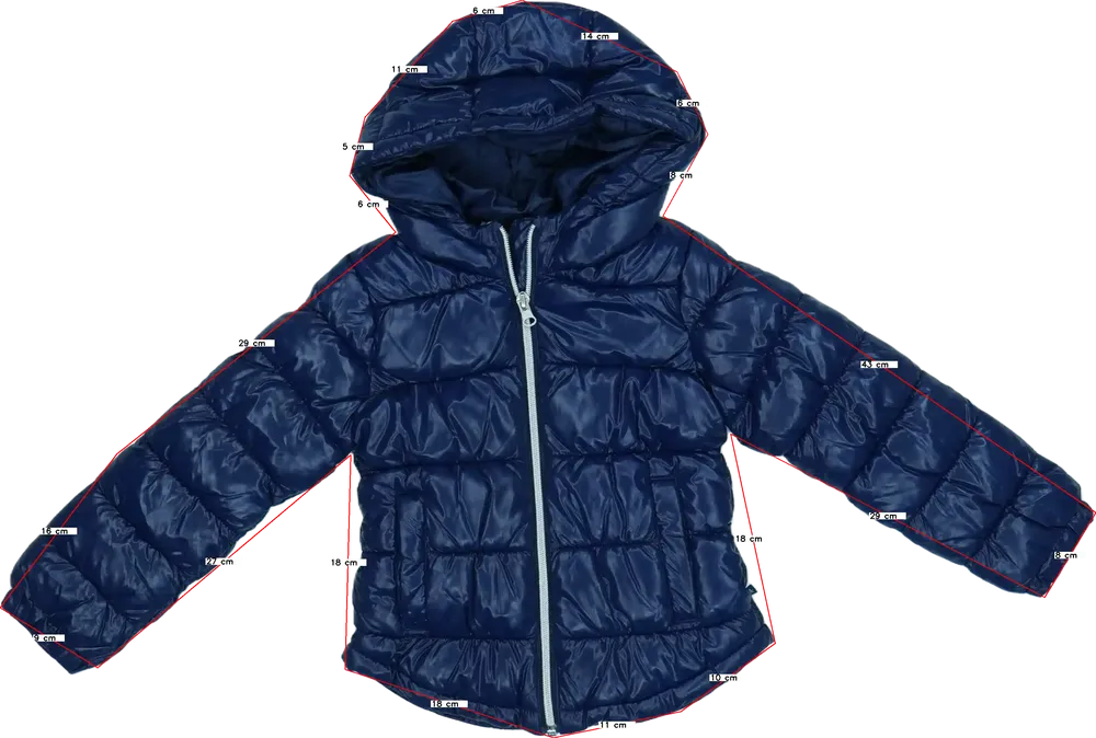 Kék Benetton Télikabát EU 110 / UK 5 év / US 5 év/XS