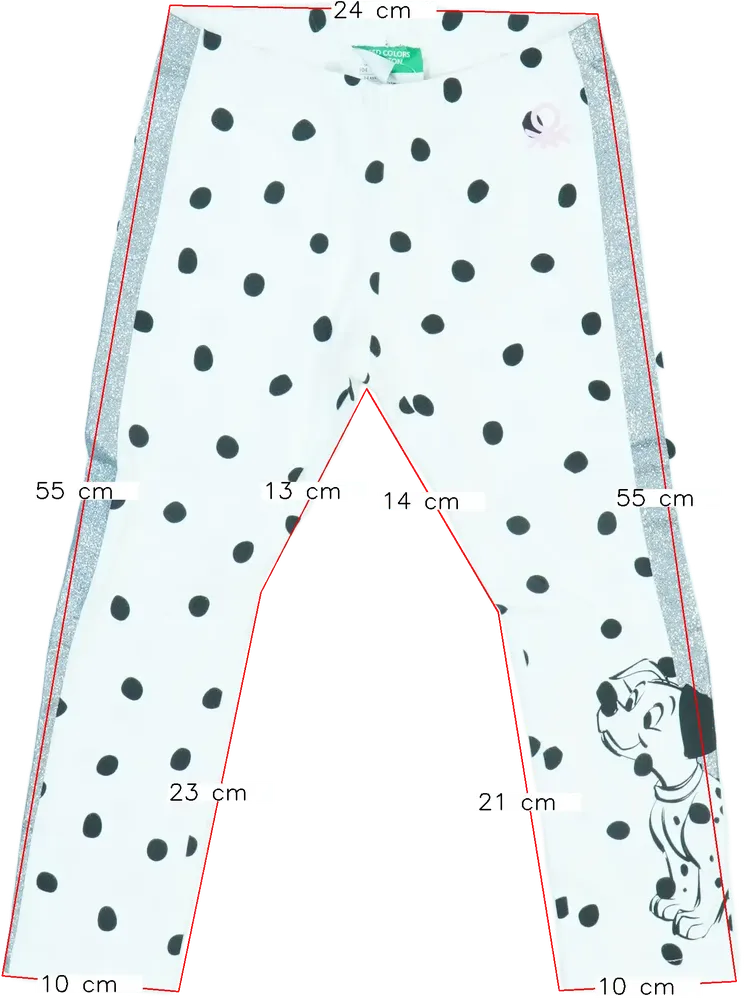 Fehér Disney Leggings EU 104 / UK 4 év / US 4T/XS