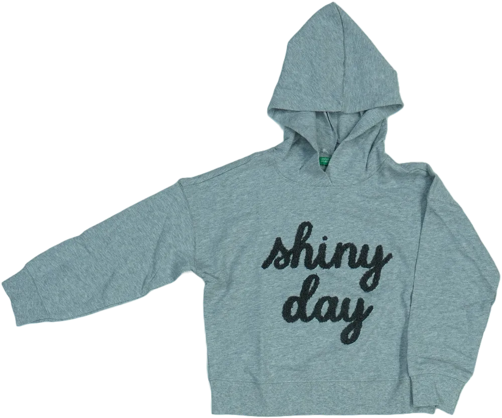 Szürke Benetton Kapucnis pulóver EU 122 / UK 7 év / US 7 év/M