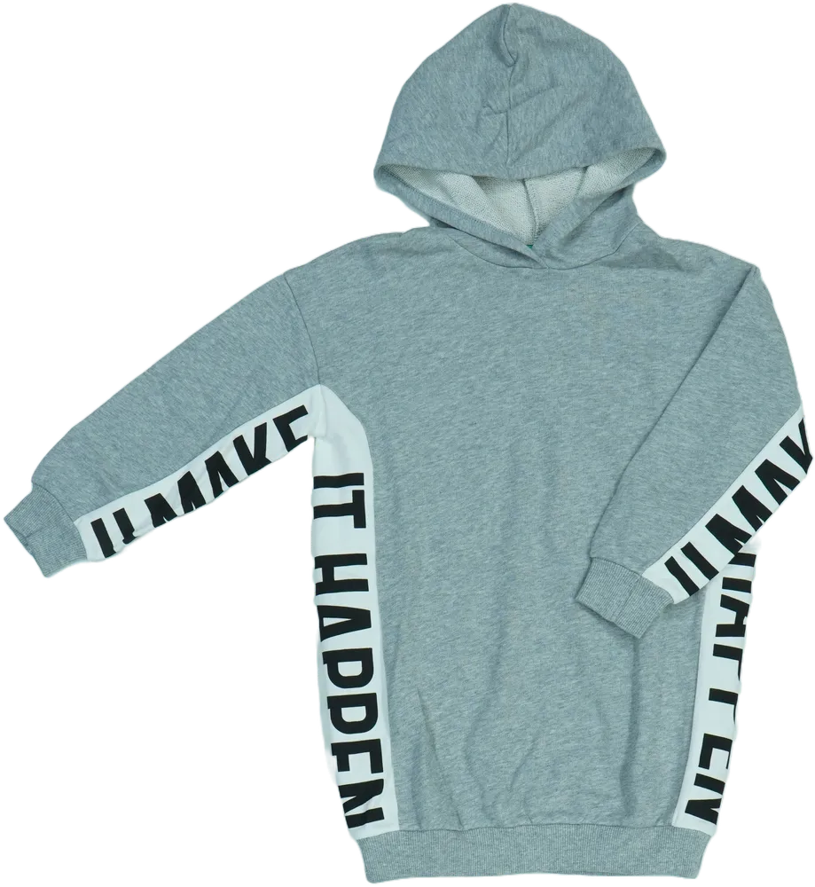 Szürke Benetton Kapucnis pulóver EU 122 / UK 7 év / US 7 év/M