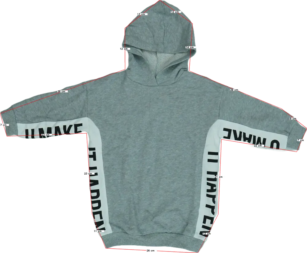 Szürke Benetton Kapucnis pulóver EU 104 / UK 4 év / US 4T/XS