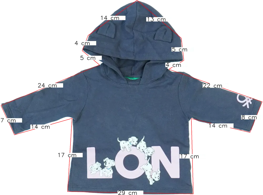 Szürke Disney Kapucnis pulóver EU 68 / UK 3-6 hónap / US 3-6 hónap