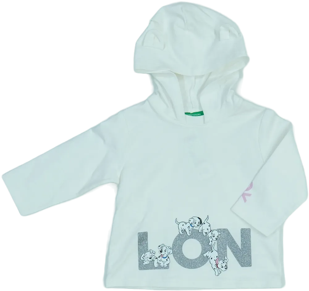 Fehér Disney Kapucnis pulóver EU 80 / UK 9-12 hónap / US 12 hónap