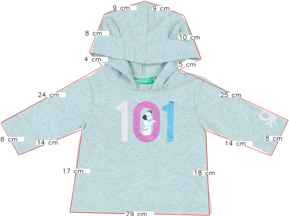 Szürke Disney Kapucnis pulóver EU 68 / UK 3-6 hónap / US 3-6 hónap