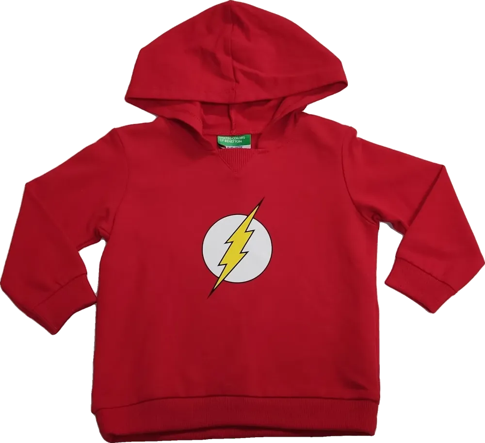 Piros Justice League Kapucnis pulóver EU 86 / UK 12-18 hónap / US 18 hónap